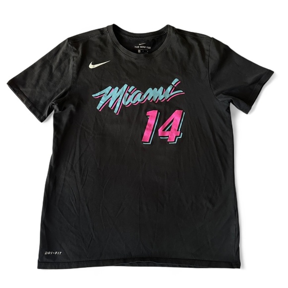 Nike NBA Men's Miami Heat Performance T-Shirt 14 Tyler Herro Vice Edition Size M - Picture 1 of 7